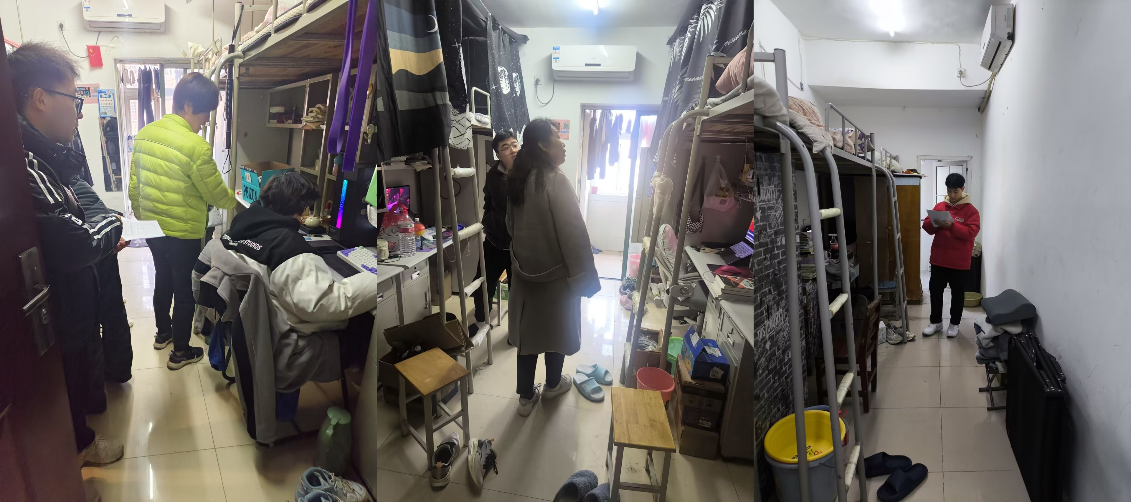 bat365开展2024年冬季学生宿舍安全卫生大检查